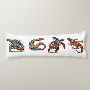 Coussins Longs Outback Earth Spirits, art autochtone