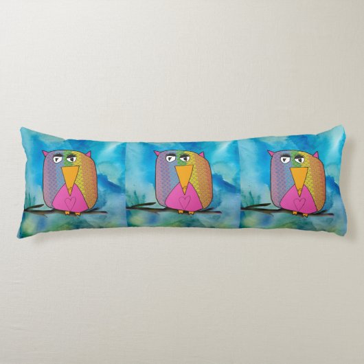Coussins Longs Owl "Art by Kids" (Devant)
