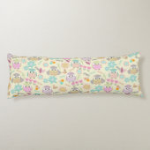 Coussins Longs Owl Pastel Jaune (Dos)