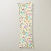 Coussins Longs Owl Pastel Jaune (Devant (Vertical))