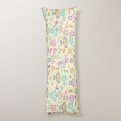 Coussins Longs Owl Pastel Jaune (Dos (Vertical))