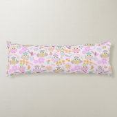 Coussins Longs Owl Pastel Pink (Devant)