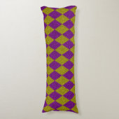 Coussins Longs Pailleté de diamant or et violet (Devant (Vertical))