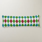 Coussins Longs Paillettes de diamant multicolores (Dos)