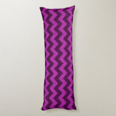 Coussins Longs Paillettes Zig Zag Violet (Dos (Vertical))