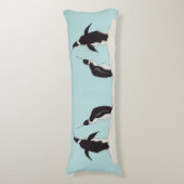Coussins Longs paires de pingouins (Devant (Vertical))