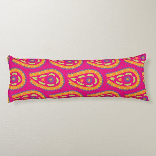 Coussins Longs Paisley coloré (Dos)