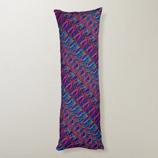 Coussins Longs Paisley haché (Dos (Vertical))