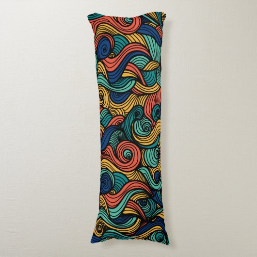 Coussins Longs Paisley haché (Devant (Vertical))