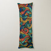 Coussins Longs Paisley haché (Dos (Vertical))