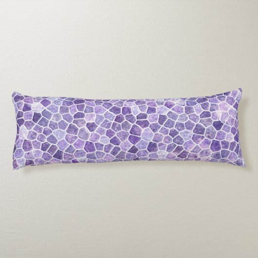 Coussins Longs Pale Lilas Et Violet Pavé Patchwork Terrazo Pa (Dos)