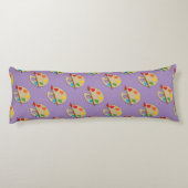 Coussins Longs Palette d'artiste avec pinceau (Dos)