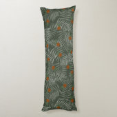 Coussins Longs Palm Feuilles & Oranges (Dos (Vertical))