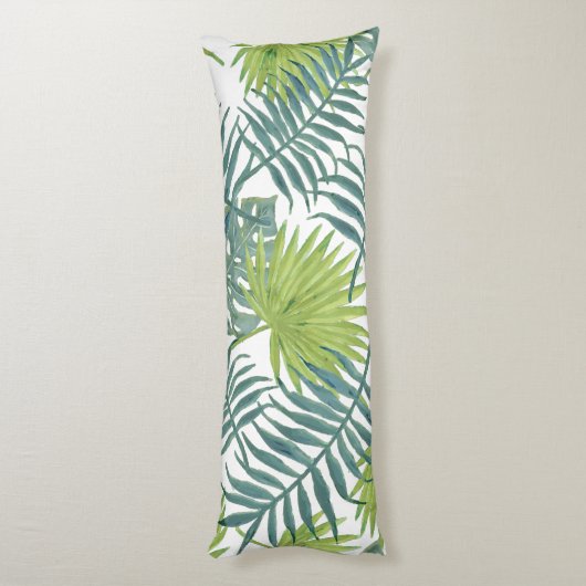 Coussins Longs Palm Tree Fronds Peinture hawaïenne (Dos (Vertical))