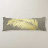 Coussins Longs Palm Tropical d'or feuille (Devant)