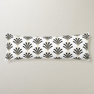 Coussins Longs Palmettos Art Déco Vintage des années 1920
