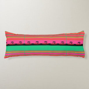 Coussins Longs Palmiers Exotiques