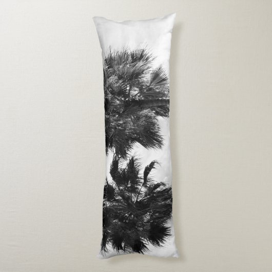Coussins Longs Palmiers noir blanc #2 #mur #art (Dos (Vertical))