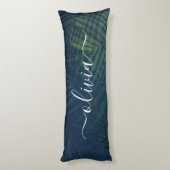 Coussins Longs Palmiers vert foncé motif feuille (Dos (Vertical))