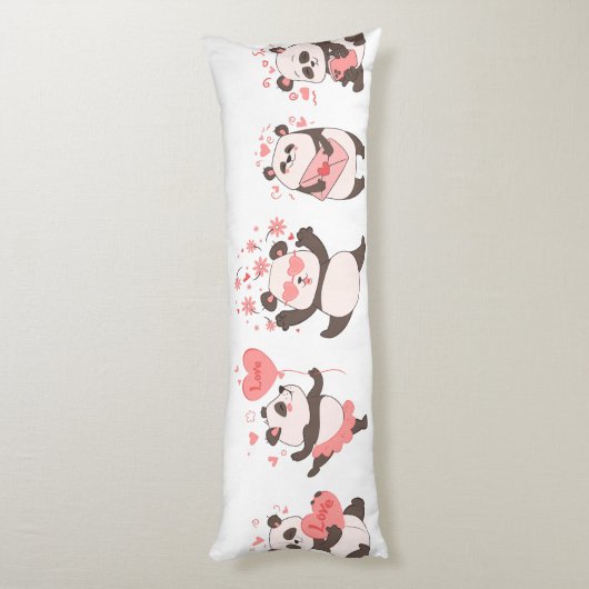 Coussins Longs Panda Love (Dos (Vertical))