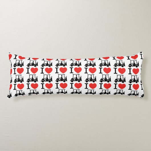 Coussins Longs Panier de golf I Heart (Love) (Devant)