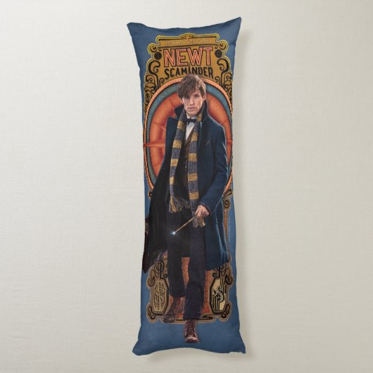 Coussins Longs Panneau Art Nouveau NEWT SCAMANDER™ Walking (Dos (Vertical))