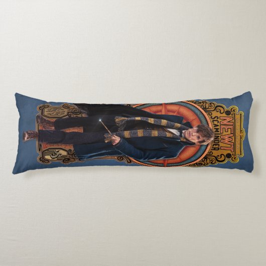 Coussins Longs Panneau Art Nouveau NEWT SCAMANDER™ Walking (Devant)