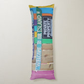 Coussins Longs Panneau coloré Welcome Island Carribean (Dos (Vertical))