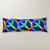 Coussins Longs Panneau de paix Rainbow (Dos)