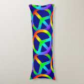 Coussins Longs Panneau de paix Rainbow (Devant (Vertical))