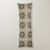 Coussins Longs Panneau doré géométrique (Dos (Vertical))