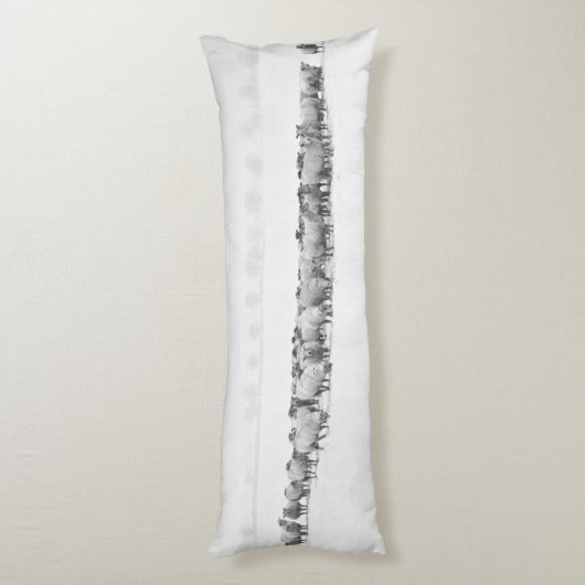Coussins Longs Panoramic Winter Sheep (Dos (Vertical))