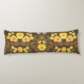 Coussins Longs Pansies jaunes, oiseaux et papillons (Dos)