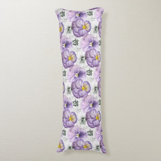 Coussins Longs Pansy motif (Devant (Vertical))