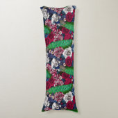 Coussins Longs Paons dans le jardin de roses (Devant (Vertical))