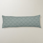 Coussins Longs Papier peint floral vert (Dos)