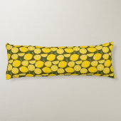 Coussins Longs Papier Peint Motif Citron Jaune Été (Dos)
