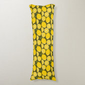 Coussins Longs Papier Peint Motif Citron Jaune Été (Devant (Vertical))