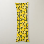 Coussins Longs Papier Peint Motif Citron Jaune Été (Dos (Vertical))