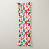 Coussins Longs papier peint motif rétro éléphant enfants (Devant (Vertical))