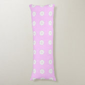 Coussins Longs papier peint rose doux et romantique (Devant (Vertical))