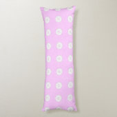 Coussins Longs papier peint rose doux et romantique (Dos (Vertical))