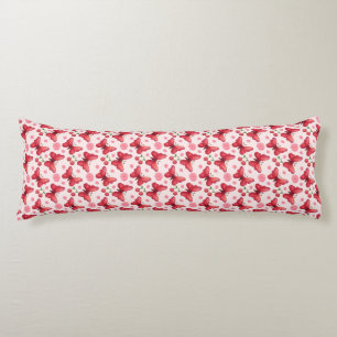 Coussins Longs Papillon aquarelle fantaisiste et motif cerise