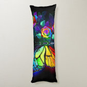 Coussins Longs Papillon arc-en-ciel (Dos (Vertical))