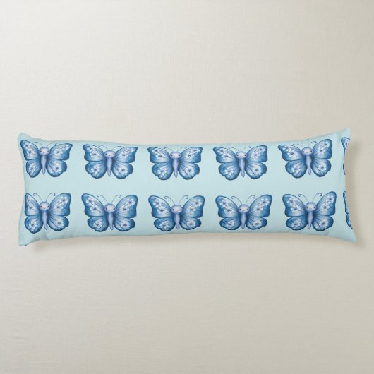 Coussins Longs Papillon bleu (Dos)