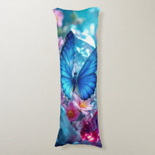 Coussins Longs Papillon du jardin en cristaux de rubis