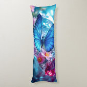 Coussins Longs Papillon du jardin en cristaux de rubis (Dos (Vertical))