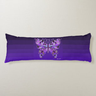 Coussins Longs Papillon pourpre 31