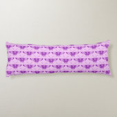 Coussins Longs Papillon stylisé Art Déco - violet et orchidée (Dos)