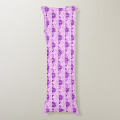 Coussins Longs Papillon stylisé Art Déco - violet et orchidée (Devant (Vertical))